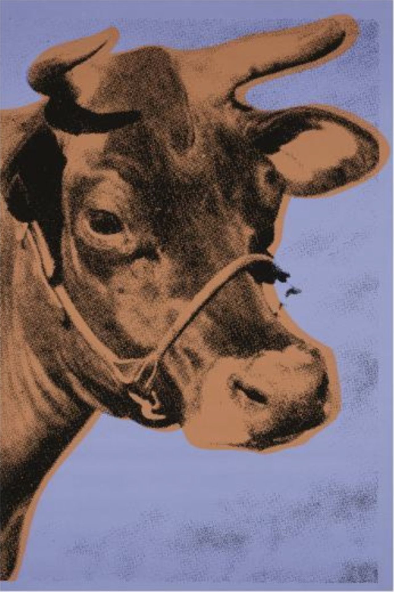 Andy Warhol "Cow, 1971, Purple, Orange" Offset Lithograph