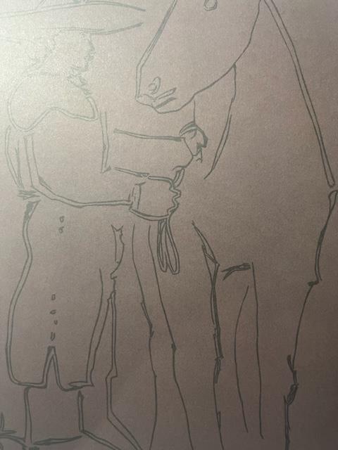 Pablo Picasso "Picador, Woman, Horse" Print. - Image 4 of 6