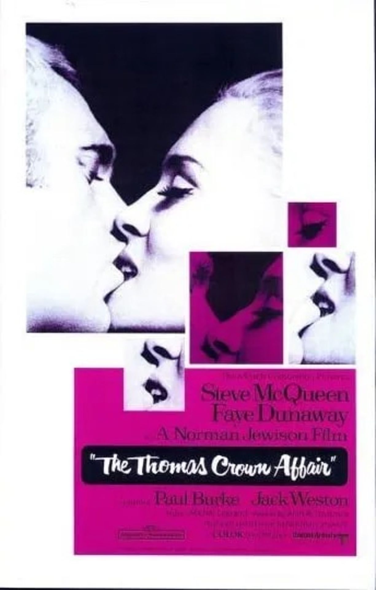 Steve McQueen "The Thomas Crown Affair, 1968" Movie Poster