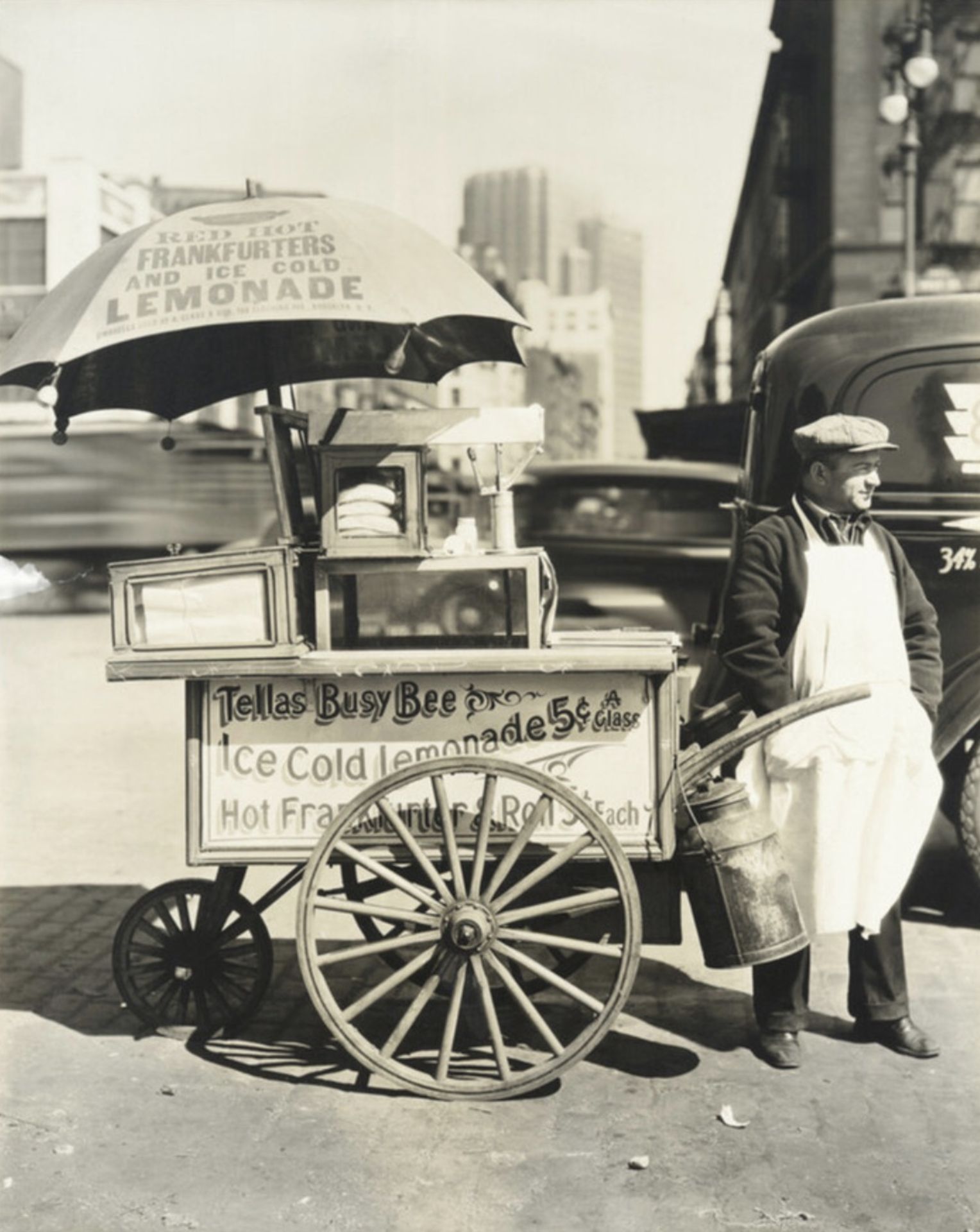 Berenice Abbott "Hot Dog Stand, West St" Print