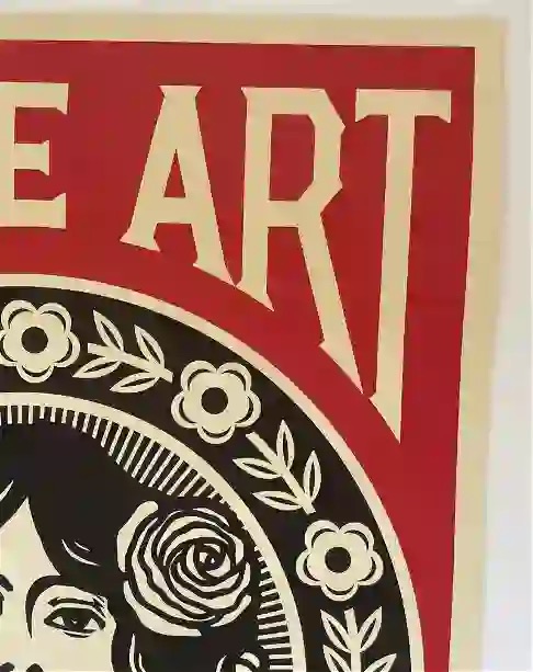 Shepard Fairey Signed "Make Art Not War" Offset Lithograph - Image 3 of 7