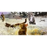 Jamie Wyeth "Birding, 2014" Offset Lithograph
