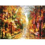 Leonid Afremov "After the Rain" Offset Lithograph