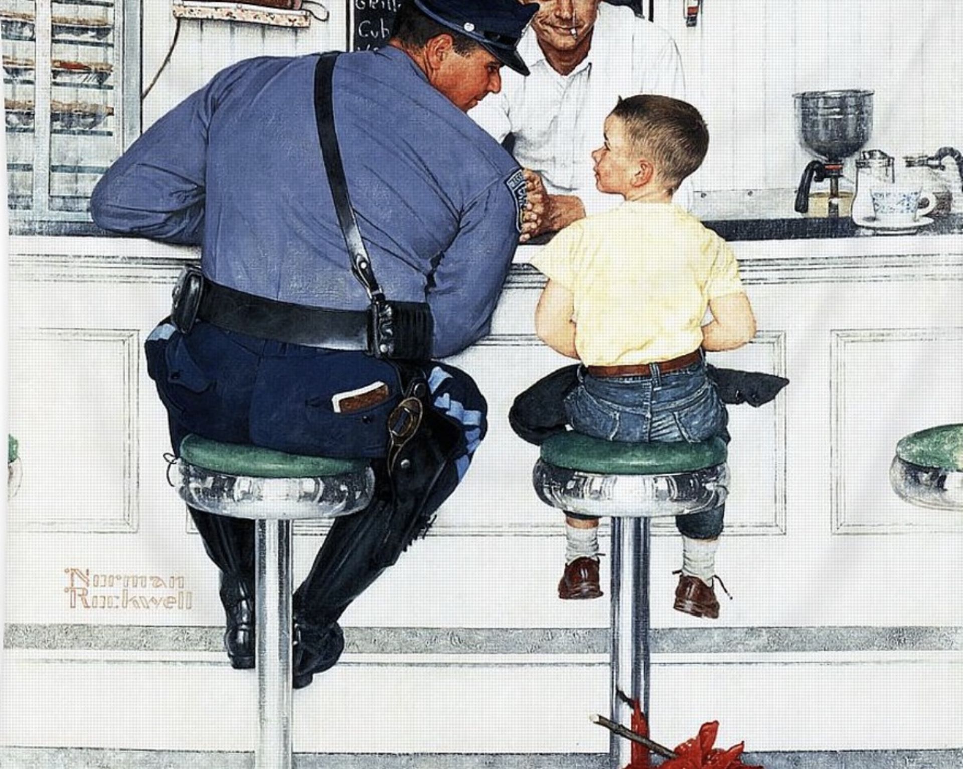 Norman Rockwell Tapestry