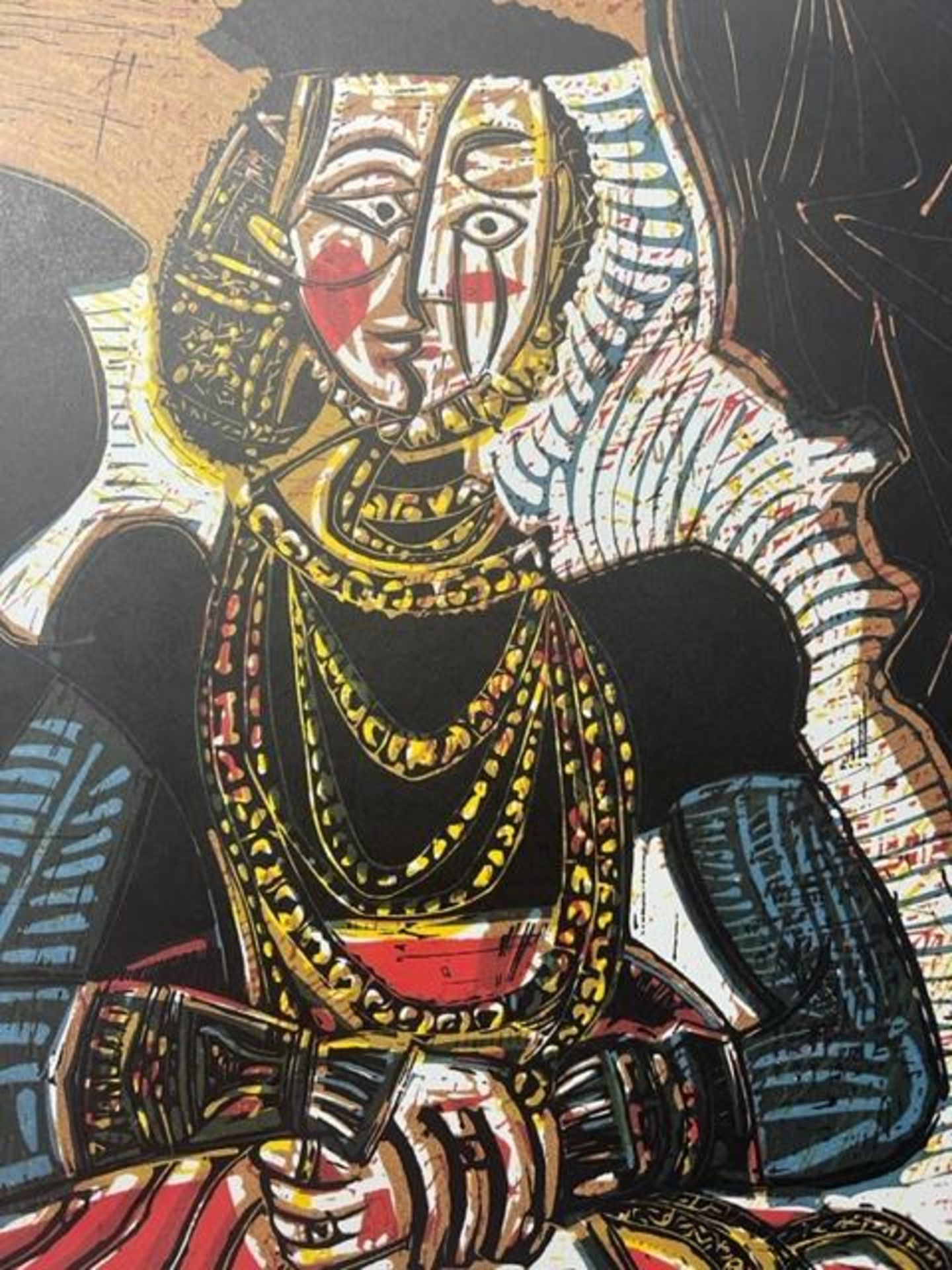 Pablo Picasso "Portrait of a Lady" Print. - Bild 2 aus 6
