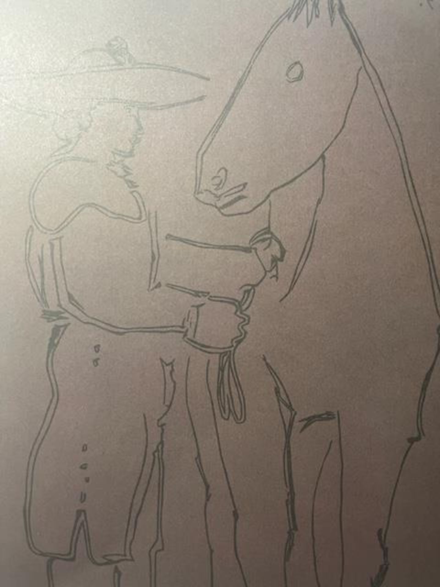Pablo Picasso "Picador, Woman, Horse" Print. - Image 3 of 6