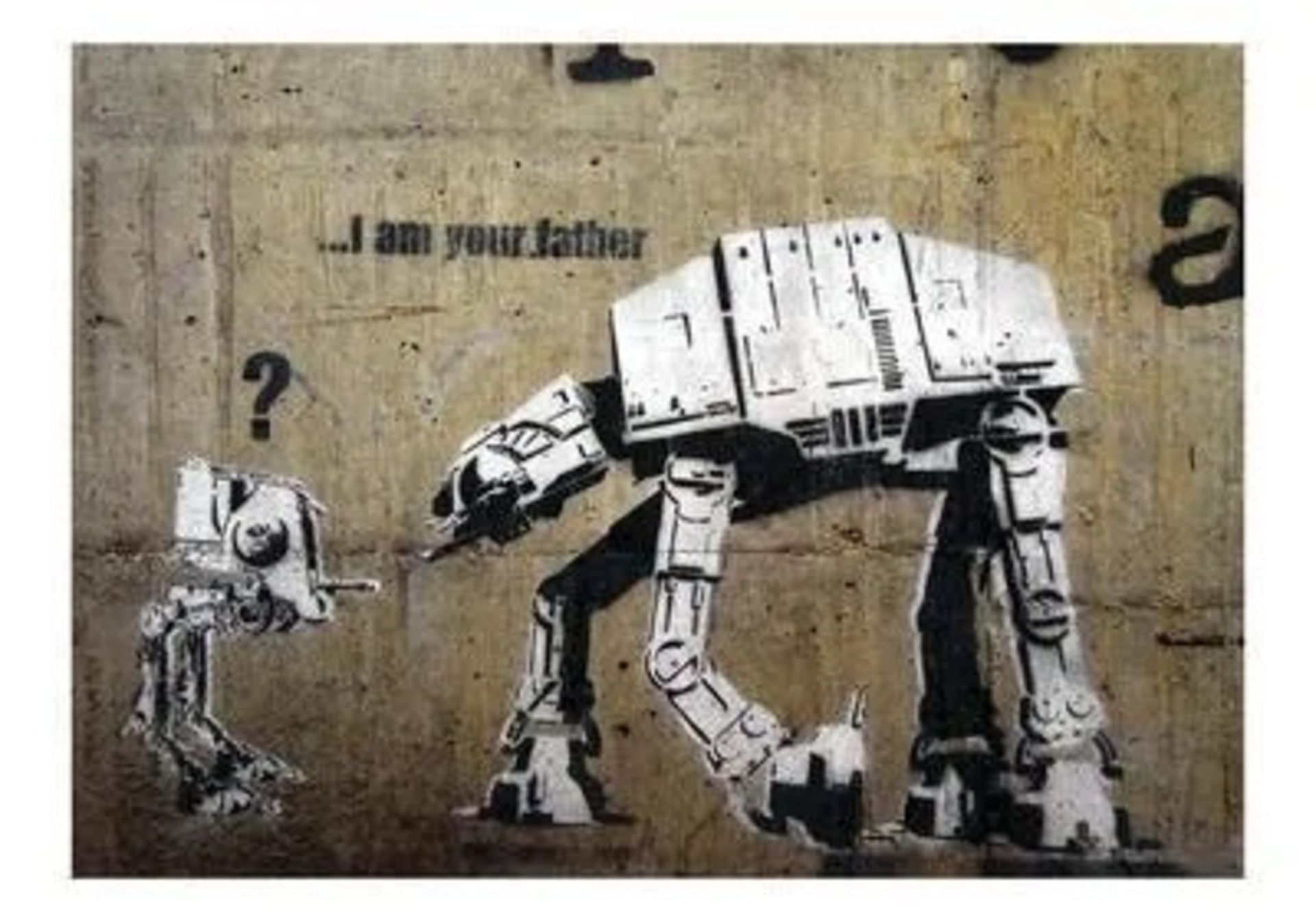Banksy "Father" Offset Lithograph