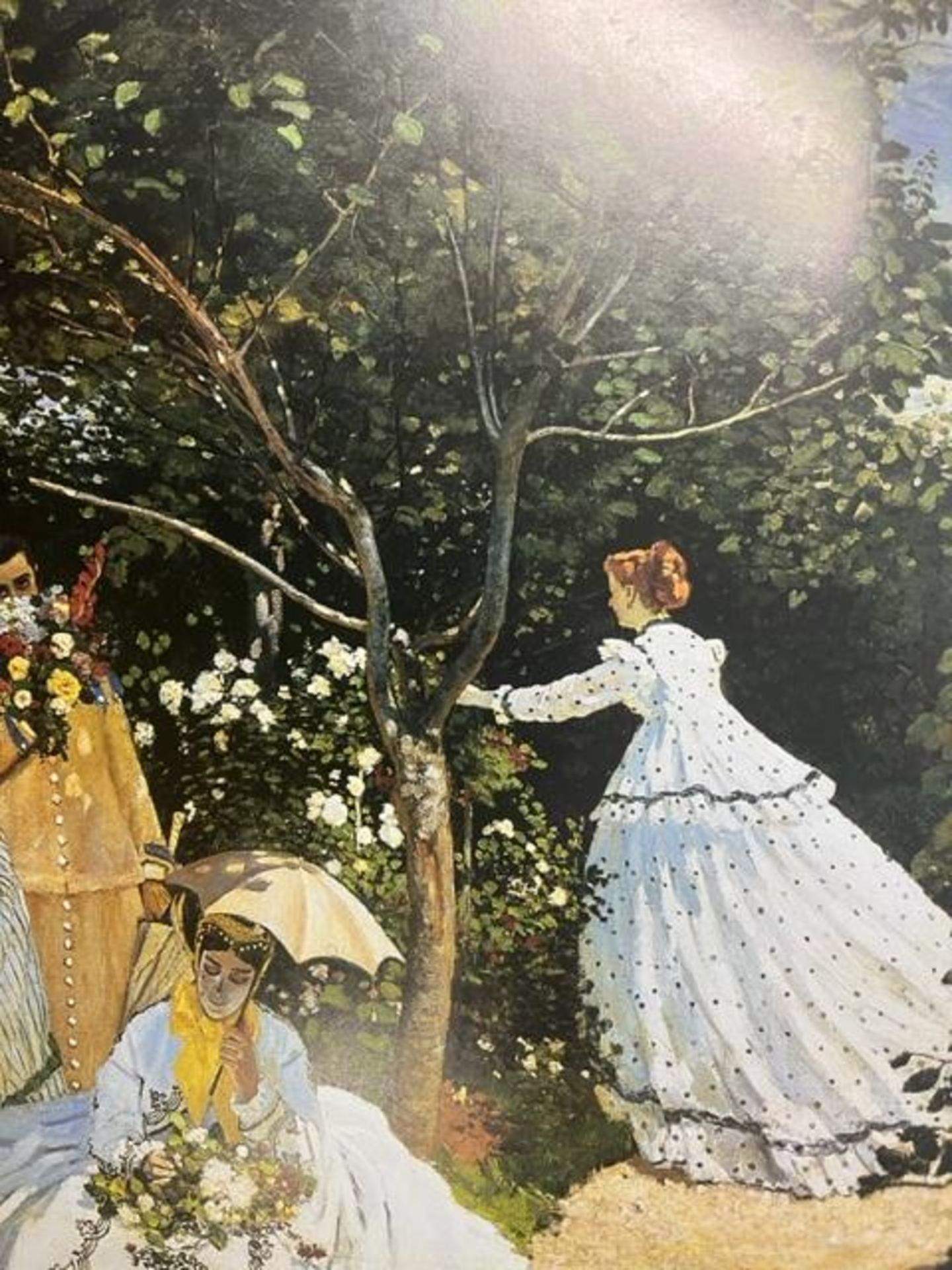 Claude Monet "Ladies in the Garden" Print. - Image 2 of 6