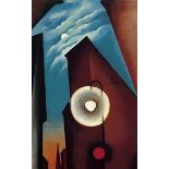 Georgia Okeeffe "New York Street with Moon, 1925" Offset LIthograph