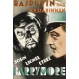 Lionel Barrymore "Face of Rasputin" Poster