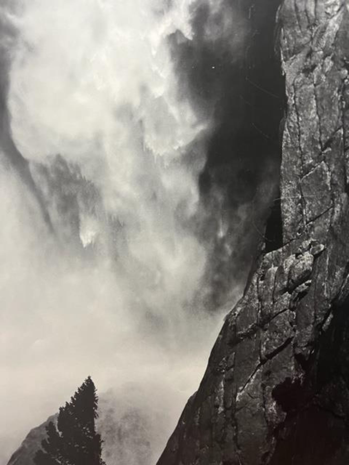 Ansel Adams "Base of Upper Yosemite Fall " Print. - Image 5 of 6