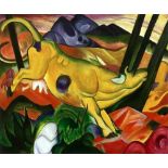 Franz Marc "Yellow Cow" Oil Painting