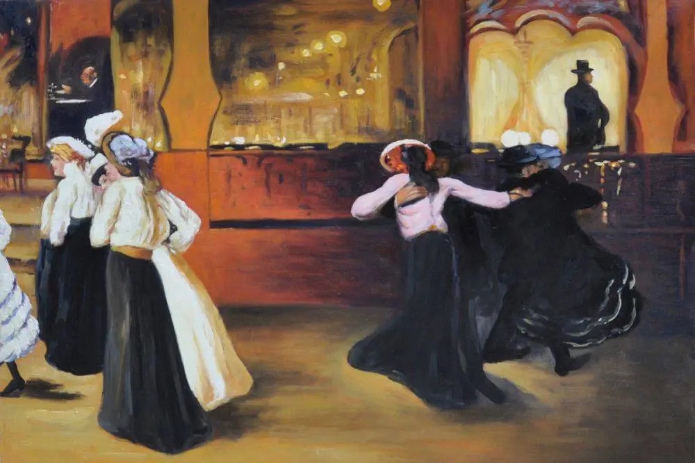 Alfred Henry Maurer "La Bal Bullier, 1901" Painting