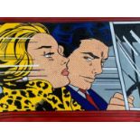 Roy Lichtenstein "In the Car, 1963" Oil Painting