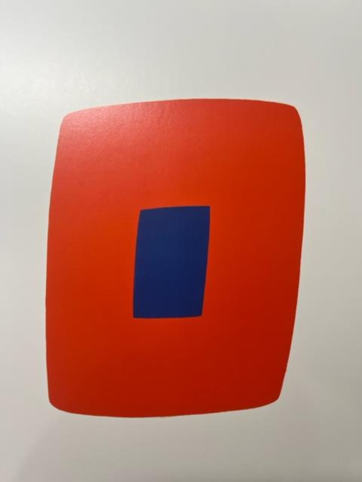 Ellsworth Kelly "Orange with Blue" Print.