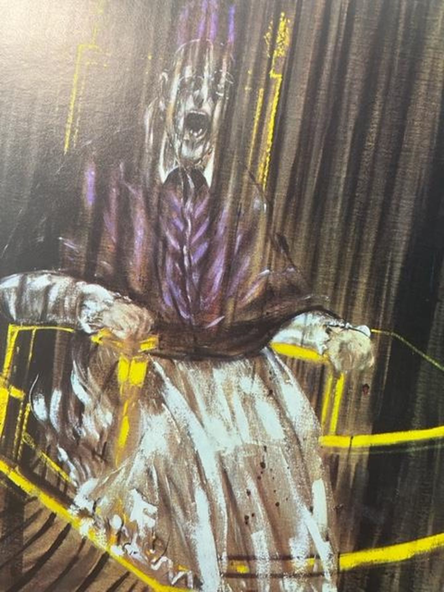 Francis Bacon "Study after Velazues's Portrait of Pope Innocent X" Print. - Image 6 of 6