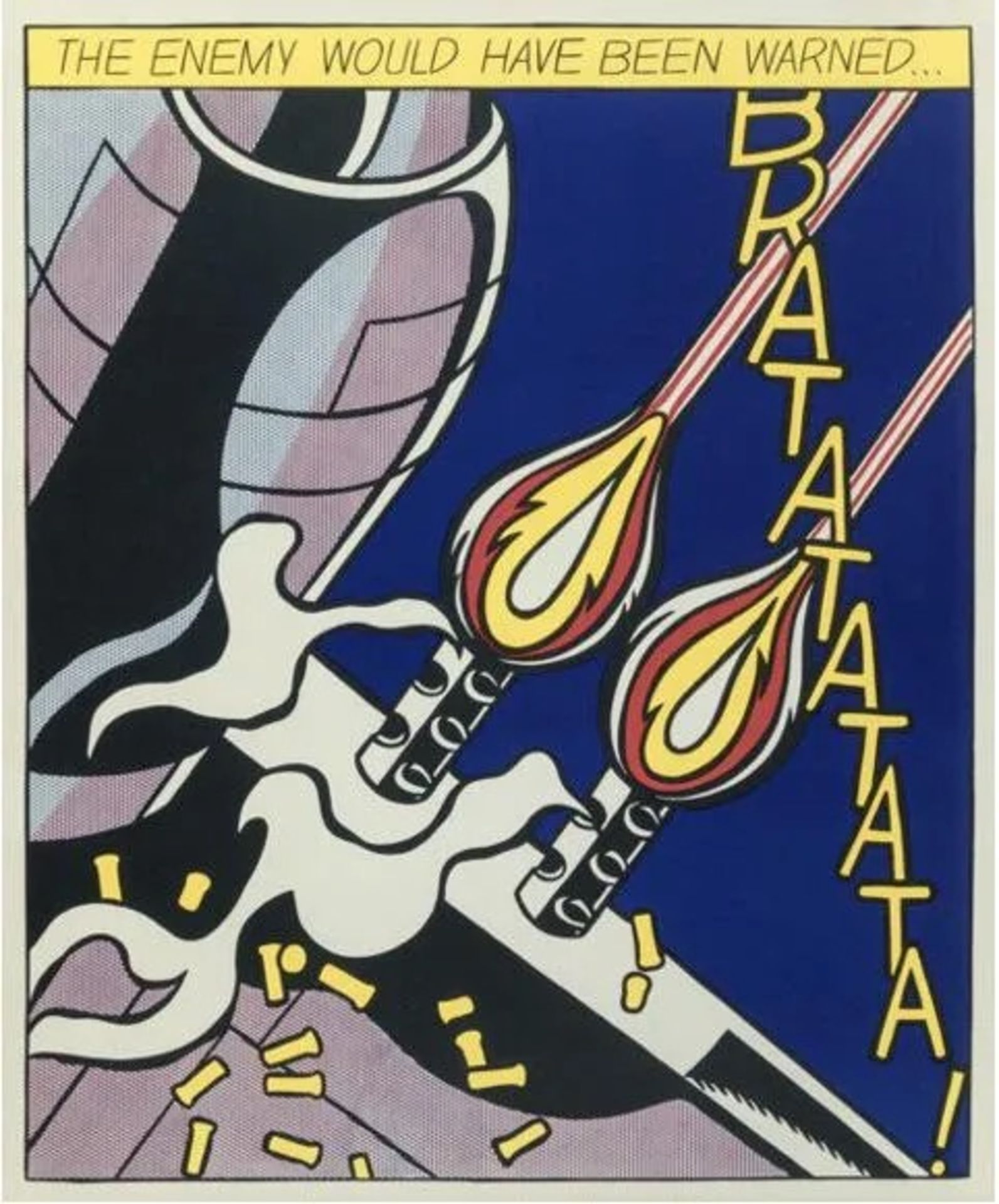 After Roy Lichtenstein "As I Opened Fire, 1966" Triptych - Image 3 of 8