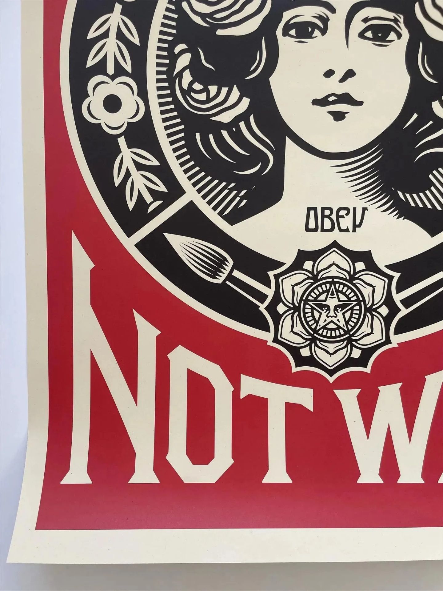 Shepard Fairey Signed "Make Art Not War" Offset Lithograph - Bild 5 aus 7