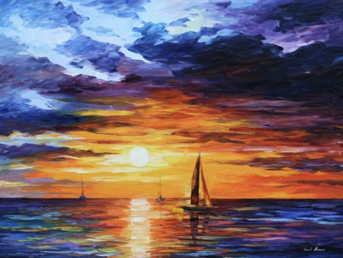 Leonid Afremov "Touch of Horizon" Offset Lithograph