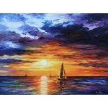 Leonid Afremov "Touch of Horizon" Offset Lithograph