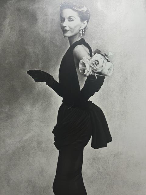 Irving Penn "Woman with Roses" Print.