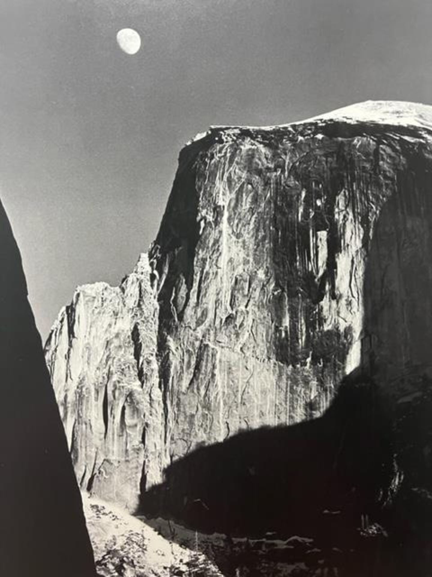 Ansel Adams "Moon and Half Dome" Print.