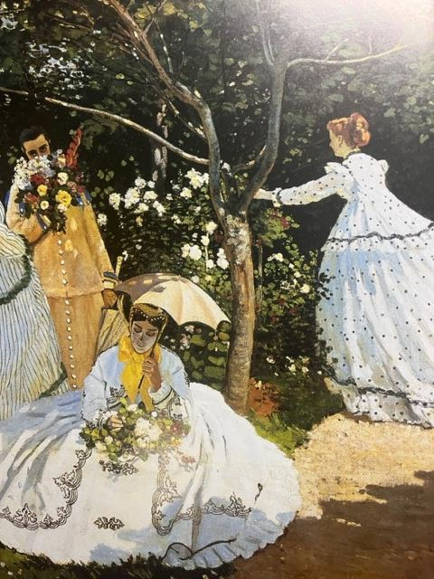 Claude Monet "Ladies in the Garden" Print. - Bild 4 aus 6