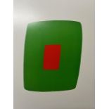 Ellsworth Kelly "Green with Red" Print.