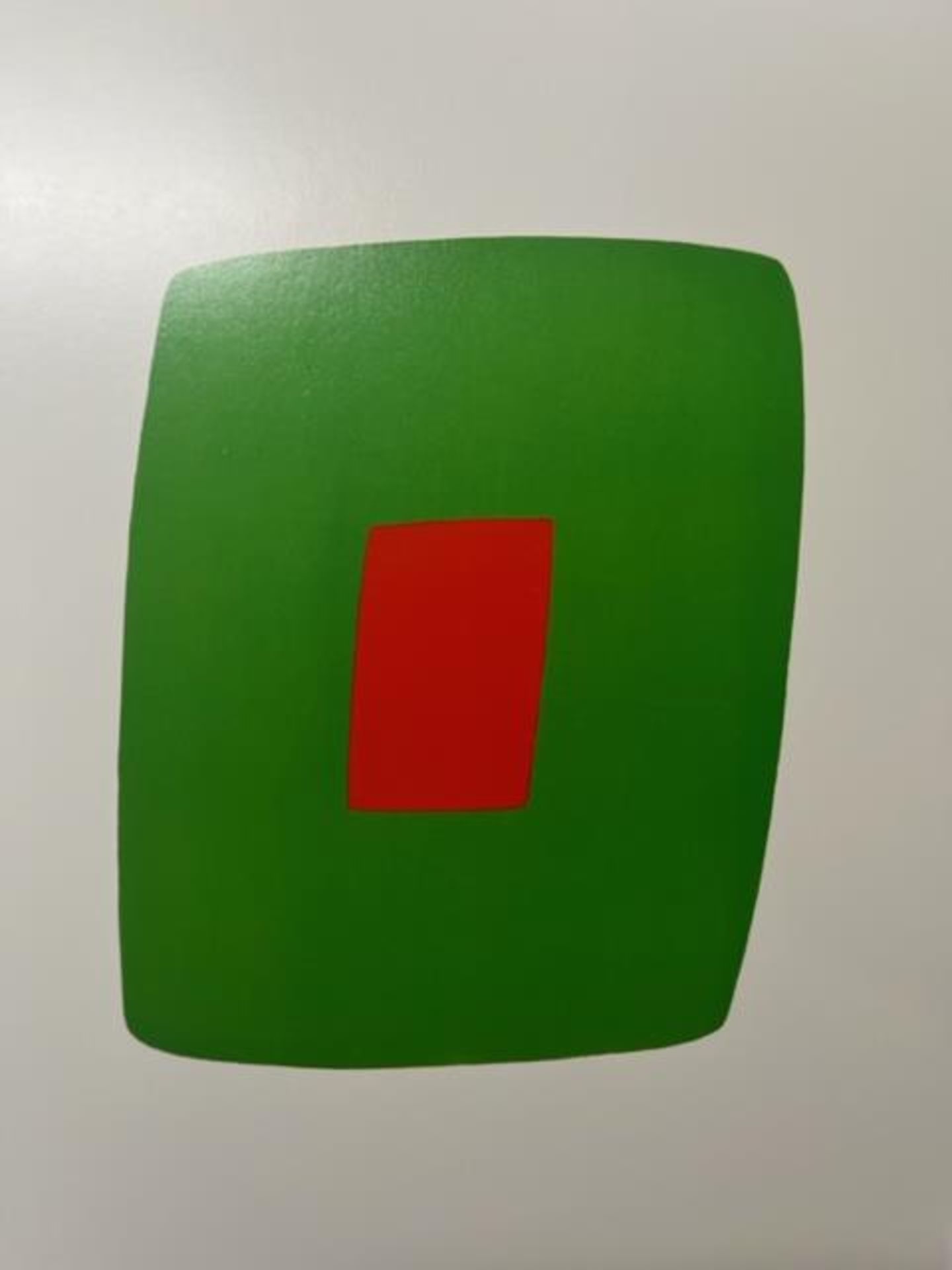Ellsworth Kelly "Green with Red" Print.