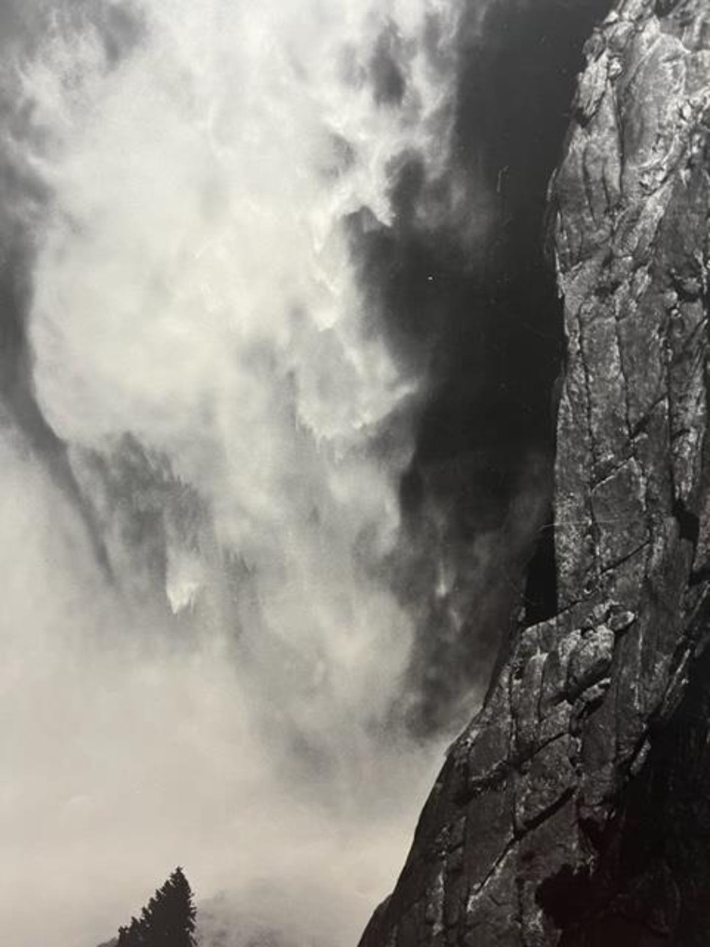 Ansel Adams "Base of Upper Yosemite Fall " Print. - Image 2 of 6