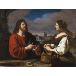 Il Guercino "Christ and the Samaritan Woman, 1650" Offset Lithograph