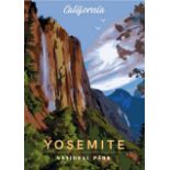 Yosemite National Park, California, Travel Poster