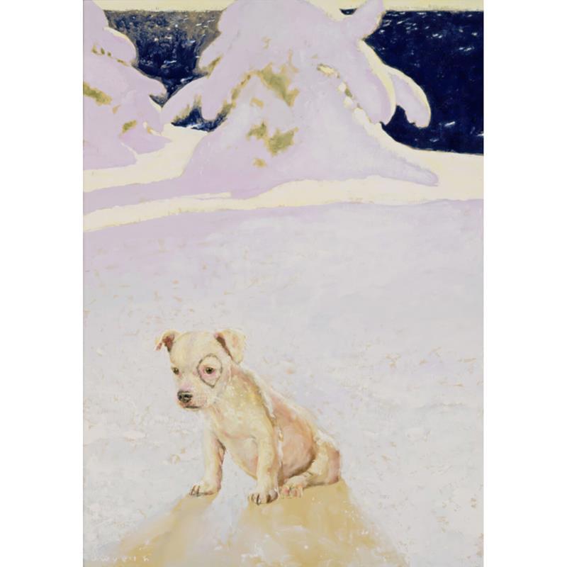 Jamie Wyeth "Ziggy on Ice" Offset Lithograph