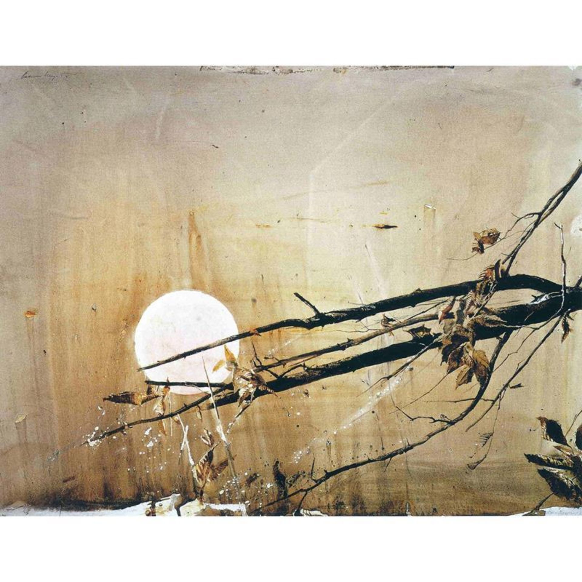 Andrew Wyeth "Full Moon, 1982" Offset Lithograph