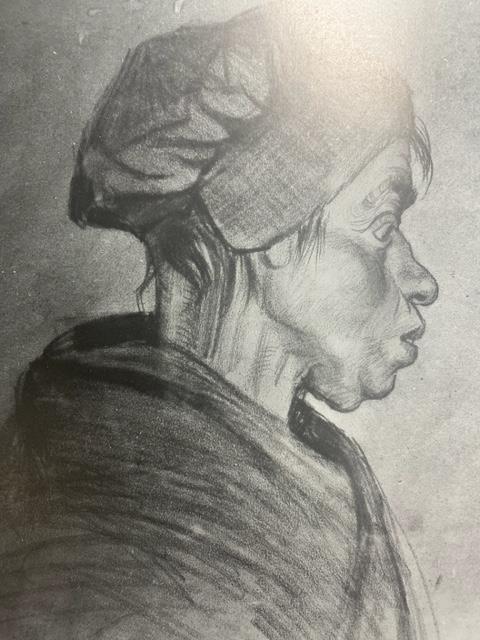 Vincent van Gogh "Peasant Woman" Print. - Image 4 of 6