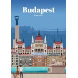 Budapest, Hungary Travel Poster