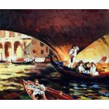 John Singer Sargent "The Rialto, Venice, 1909" Oil Painting