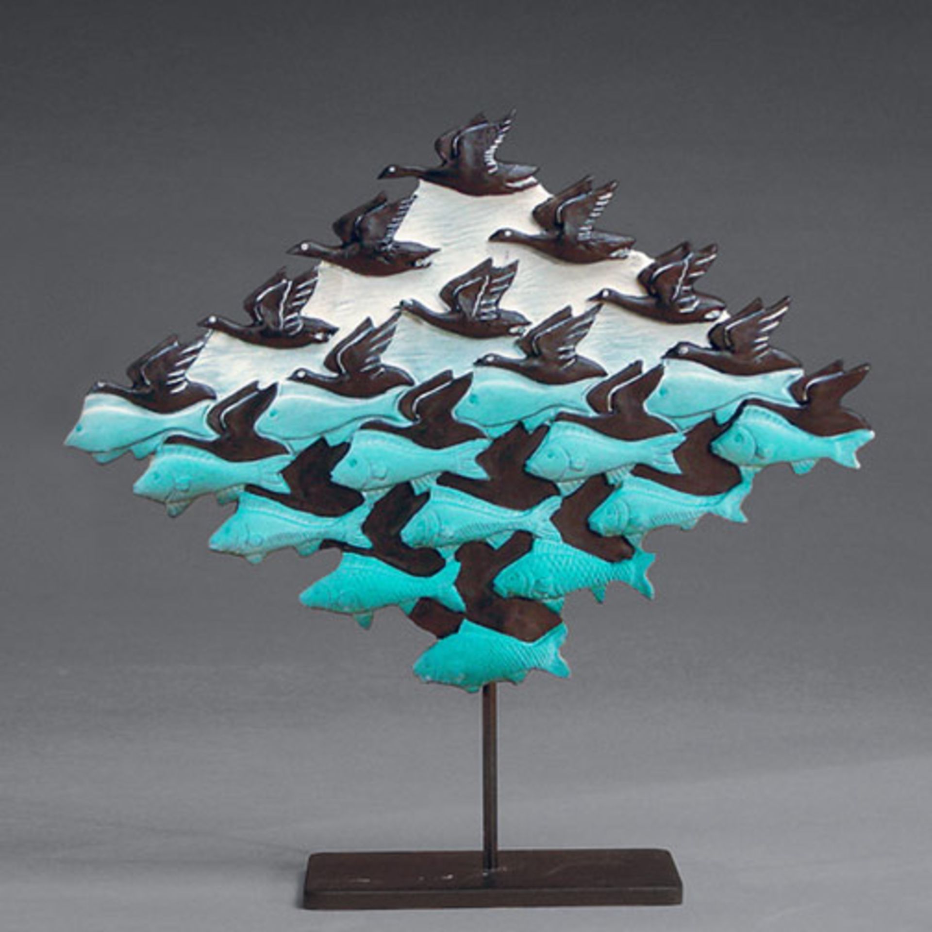 M.C. Escher "Sky and Water I" Sculpture