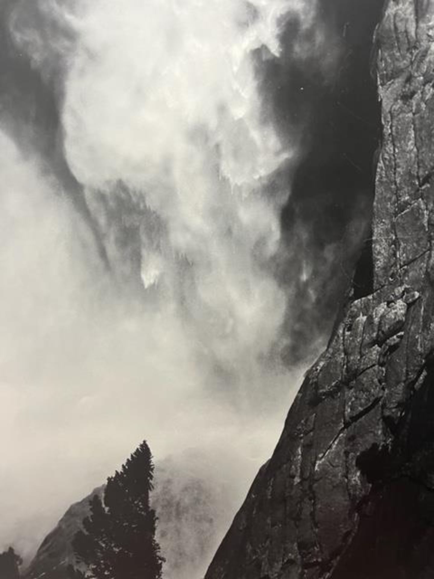 Ansel Adams "Base of Upper Yosemite Fall " Print. - Image 4 of 6