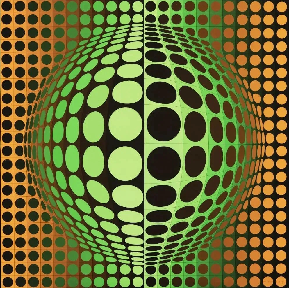 Victor Vasarely "Untitled" Offset Lithograph