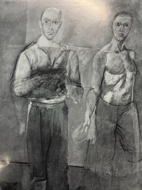 Willem de Kooning "Two Men Standing" Print. - Image 3 of 6