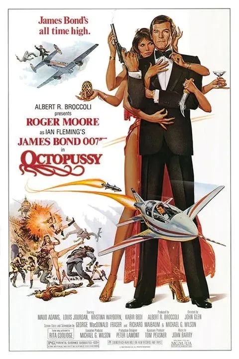 James Bond "Octopussy, 1983" Poster