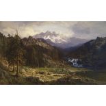 William Keith "Kings River Canyon" Offset LIthograph