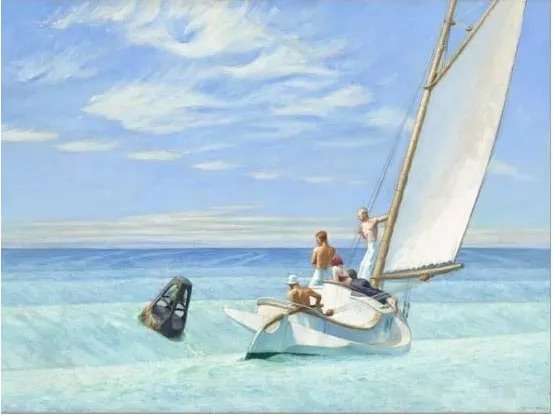 Edward Hopper "The Long Leg, 1930" Canvas Print