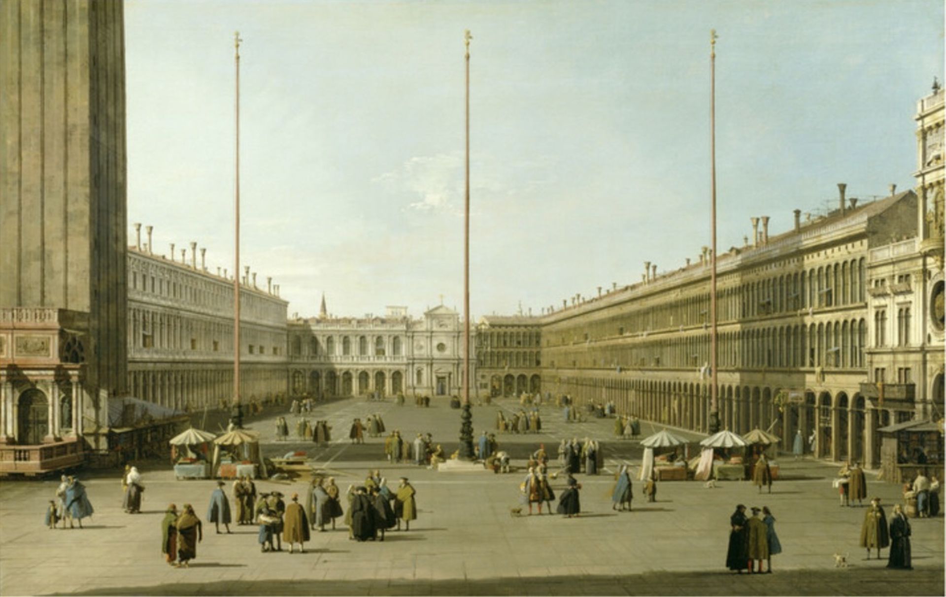 Canaletto "The Piazza San Marco, 1740" Offset Lithograph