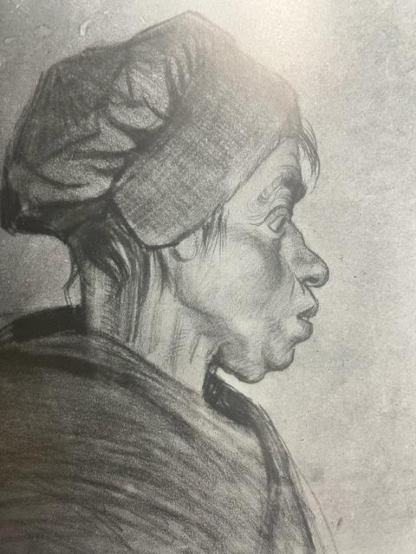 Vincent van Gogh "Peasant Woman" Print. - Image 2 of 6