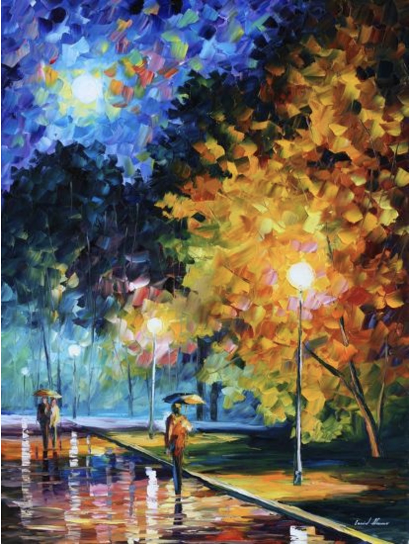 Leonid Afremov "Blue Moon" Offset Lithograph