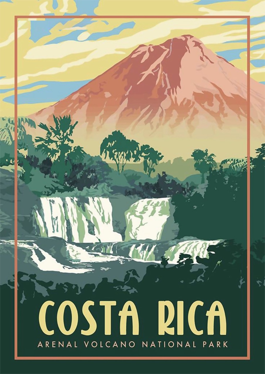 Costa Rica Travel Poster