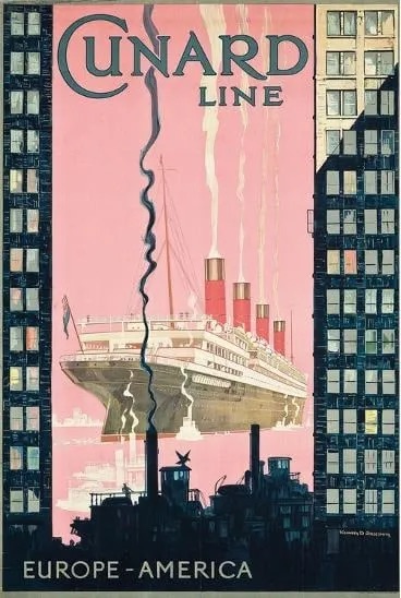 Cunard Travel Poster