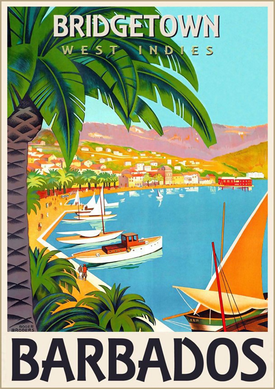 Barbados Travel Poster